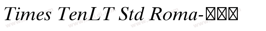 Times TenLT Std Roma字体转换
